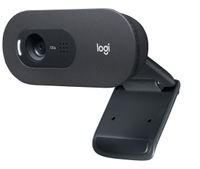 LOGITECH - HD Webcam C505 - USB HD 720p - Langeafstandsmicrofoon - Compatibel met pc of Mac - Grijs Zwart