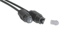 Lindy 1m SPDIF Digital Optical Cable - TosLink audio kabel Zwart