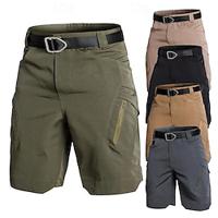 Voor heren Cargoshorts Wandelshorts Tactische shorts Militair Buiten Normale pasvorm waterdicht Ademend Sneldrogend Short / Broekje Donker kaki Zwart Jagen Klimmen Kamperen / wandelen / grotten Lightinthebox