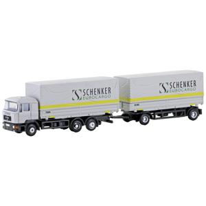 Minis by Lemke LC4633 N Vrachtwagen MAN F90 3-assige wissellaadbak-hangertrein Schenker Cargo