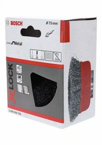 Bosch Accessories 2608620725 Komborstel X-LOCK Clean for Metal, 75 mm, 0,3 mm, gegolfde staaldraad 1 stuk(s)