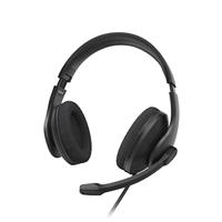 Hama Headset Met Microfoon - Bekabelde Over-Ear PC-Hoofdtelefoon Met 3,5 mm Jack-Aansluiting, Aux, Stereo, Microfoonarm en Nekband, 2 m Audiokabel - Zwart