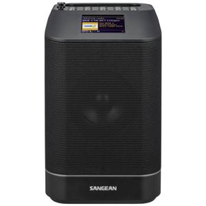 Sangean WFS-58 Transistorradio met internetradio DAB+, VHF (FM), Internet AUX, Bluetooth, WiFi, Internetradio Multiroom ondersteuning Zwart