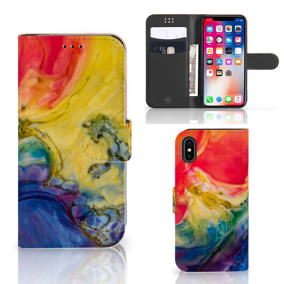 Hoesje Apple iPhone X | Xs Watercolor Dark