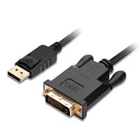 SIIG DisplayPort-naar-DVI-kabel - 1080p @60Hz mannelijk naar mannelijk passieve DP naar DVI-kabel voor DisplayPort-ingeschakeld computersysteem - 6 voet