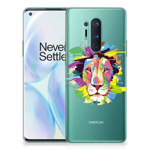 OnePlus 8 Pro Telefoonhoesje met Naam Lion Color