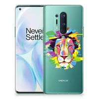 OnePlus 8 Pro Telefoonhoesje met Naam Lion Color - thumbnail