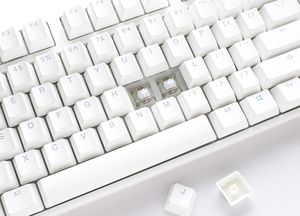 Ducky One 3 Classic White TKL toetsenbord USB Amerikaans Engels Wit