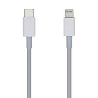 AISENS A102-0442 USB 2.0 USB-C naar LIGHTNING PD 2A, LIGHTNING/M-USB-C/M, wit, 1,0 m