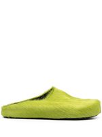 Marni chaussons Fussbett Sabot en raphia - Vert