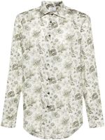 ETRO chemise en coton à imprimé cachemire - Blanc