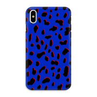 Blue Leopard: iPhone XS Tough Case - thumbnail