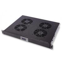 LogiLink FAU04FB 19 inch 4 x Ventilator voor patchkast Zwart