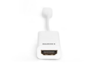 Digitus AK-340411-001-W DisplayPort / HDMI Adapter [1x Mini-DisplayPort stekker - 1x HDMI-bus] Wit 15.00 cm