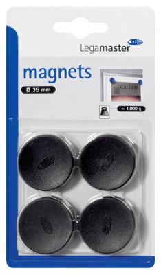 Magneet legamaster 35 mm 1000 gr zwart