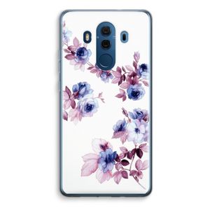 Waterverf bloemen: Huawei Mate 10 Pro Transparant Hoesje