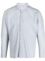 Homme Plissé Issey Miyake chemise nervuré à manches longues - Gris