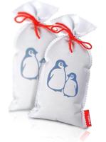 Pingi Luchtontvochtigingstas XL, 2 x 450 g, herbruikbaar met vochtigheidsindicator | Ontvochtiger met silicagel tegen vocht en geurtjes | Voor kamers, kasten, wasruimte | lekvrij