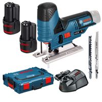 Bosch Blauw GST 12V-70 Professional Accu decoupeerzaag | in L-Boxx | 12v 2.5Ah - 06015A1003