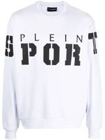 Plein Sport sweat à logo LS imprimé - Blanc