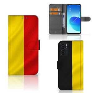 OPPO Reno6 5G Bookstyle Case Belgische Vlag