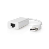 USB 2.0-Adapter | USB-A Male - RJ45 Female | 10/100 Mbit | 0,2 m | Wit - thumbnail