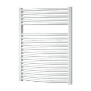 Designradiator BWS Odro Gebogen met Zijaansluiting 76,4x58,5 cm 528 Watt Donkergrijs Structuur