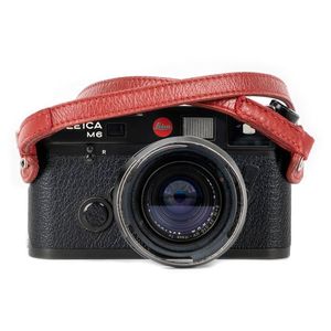 Bronkey Roma Leather Camera Strap 95cm Rood