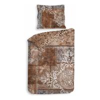 Heckett Lane Dekbedovertrek Twill Katoen Amaro - Brick red 140x200/220cm