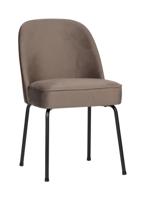 BePureHome Eetkamerstoel 'Vogue' Velvet, kleur Nougat
