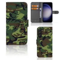 Samsung Galaxy S23 Plus Telefoon Hoesje Army Dark - thumbnail