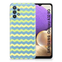 Samsung Galaxy A32 5G TPU bumper Waves Yellow - thumbnail