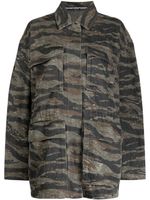 Alexander Wang veste en jean à motif camouflage - Vert