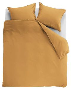 Ambiante Dekbedovertrek Uni Cotton Ochre-Lits-jumeaux (240 x 200/220 cm)