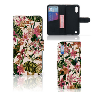 Samsung Galaxy M10 Hoesje Flowers