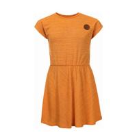 LOOXS little gestreepte jurk mango geel/rood