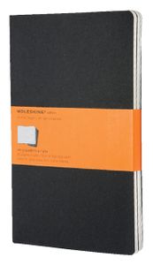 Schrift Moleskine 130x210mm lijn 160blz 70gr zwart