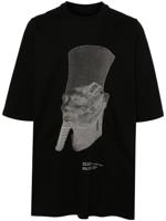 Rick Owens Ron jumbo SS katoenen T-shirt - Zwart