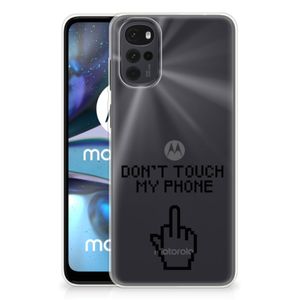 Motorola Moto G22 Silicone-hoesje Finger Don't Touch My Phone