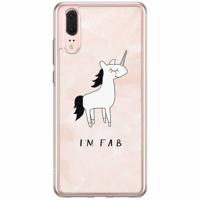 Huawei P20 siliconen hoesje - I'm fab