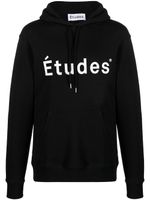 Etudes hoodie à logo imprimé - Noir