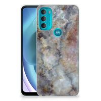 Motorola Moto G71 5G TPU Siliconen Hoesje Marmer Grijs - thumbnail