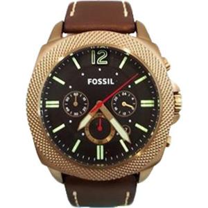 Horlogeband Fossil BQ2032 Leder Bruin 24mm