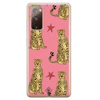Samsung Galaxy S20 FE siliconen hoesje - The pink leopard