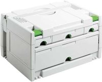 Festool systainer Sys 3 Sort met 4 lades