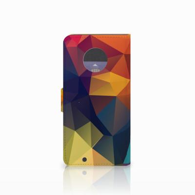 Motorola Moto G6 Bookcase Polygon Color Motorola Moto G6 Bookcase Polygon Color