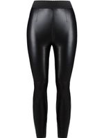 Dolce & Gabbana legging en peau d'agneau - Noir