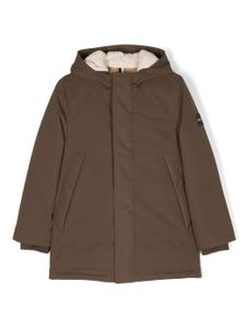 BOSS Kidswear manteau à fermeture dissimulée - Marron