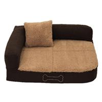 Sun Garden Pallina Orthopedisch Hondenkussen 100x80x27 cm Bruin/Beige - thumbnail