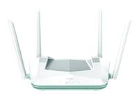 D-Link R32 EAGLE PRO AI AX3200 Smart Router met AI Wi-Fi/Traffic Optimizer, DFS, AI ouderlijk toezicht, Gigabit-poorten, MU-MIMO, 1024 QAM, OFDMA, WPA3, Mesh-ready. Werkt met Alexa/Google Assistant